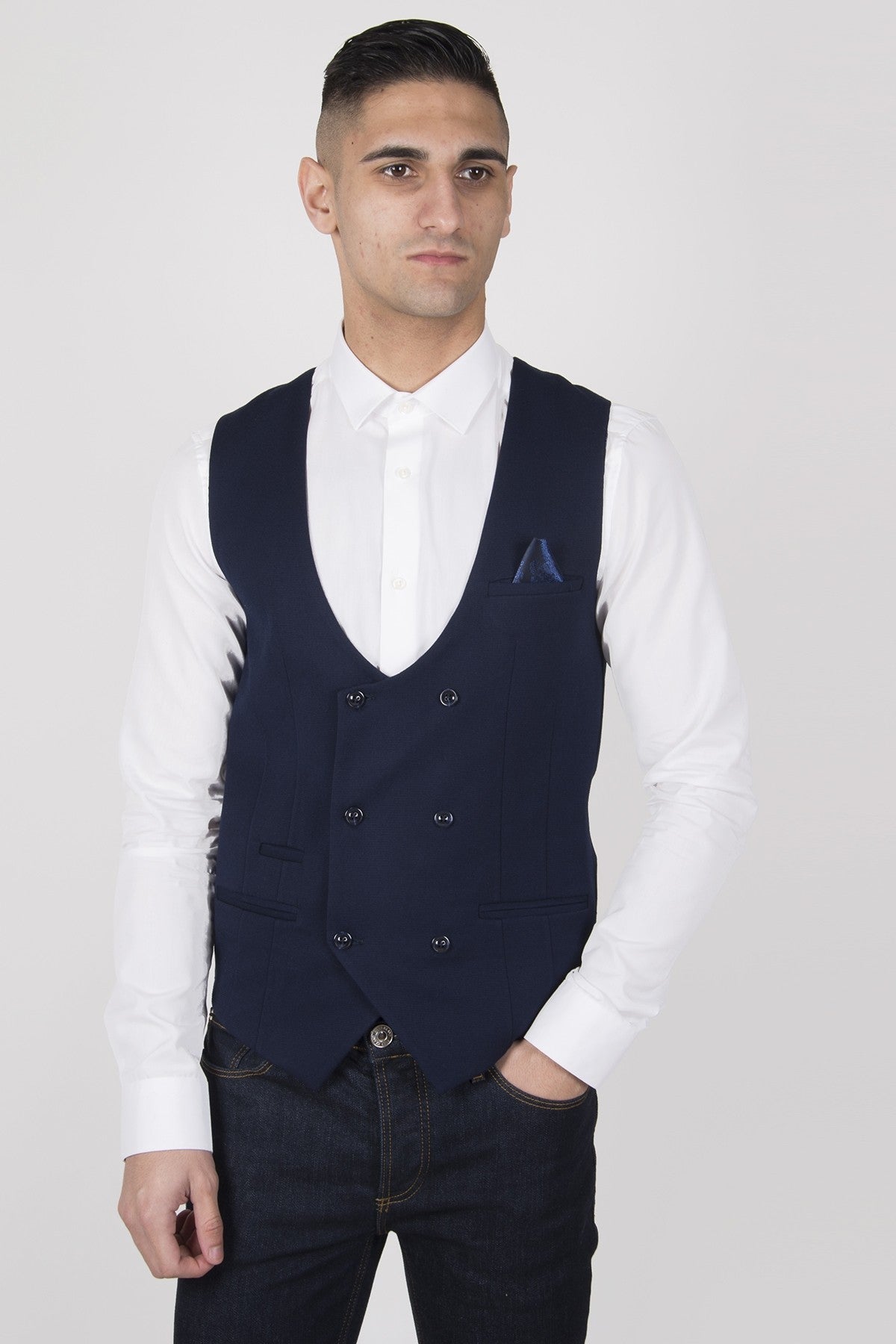 Kelly Double Breasted Waistcoat by Marc Darcy - Spirit Clothing