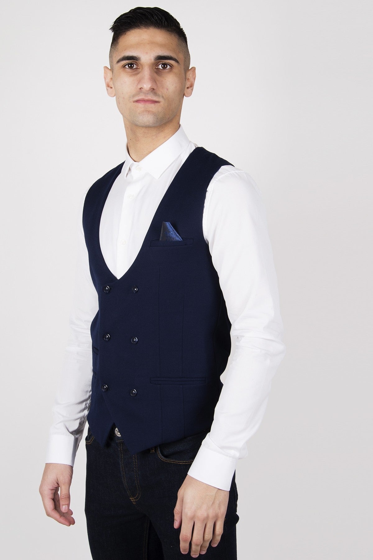 Kelly Double Breasted Waistcoat by Marc Darcy - Spirit Clothing