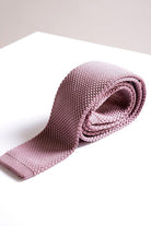 MARC DARCY Knitted Blush Pink Tie by Marc Darcy BLUSH PINK front view