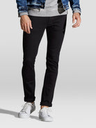 JACK & JONES Liam 009 Original Black Skinny Fit Jeans by Jack Jones BLACK front view
