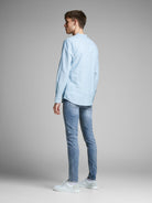 JACK & JONES Liam 792 Light Blue Skinny Jean Light Blue Denim detail view
