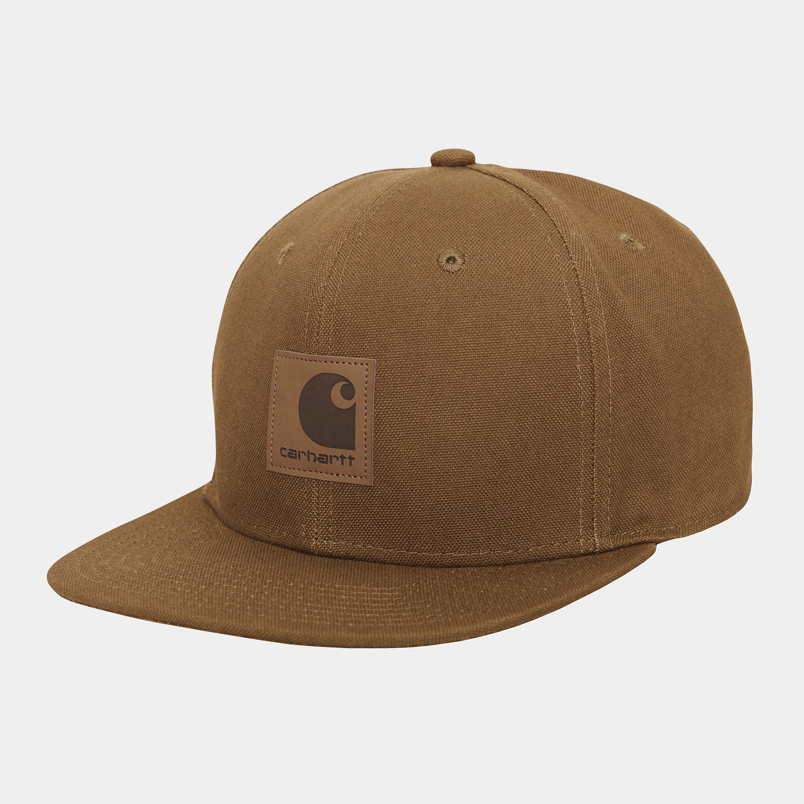 Carhartt WIP Logo Cap-Hamilton Brown Hamilton Brown front view