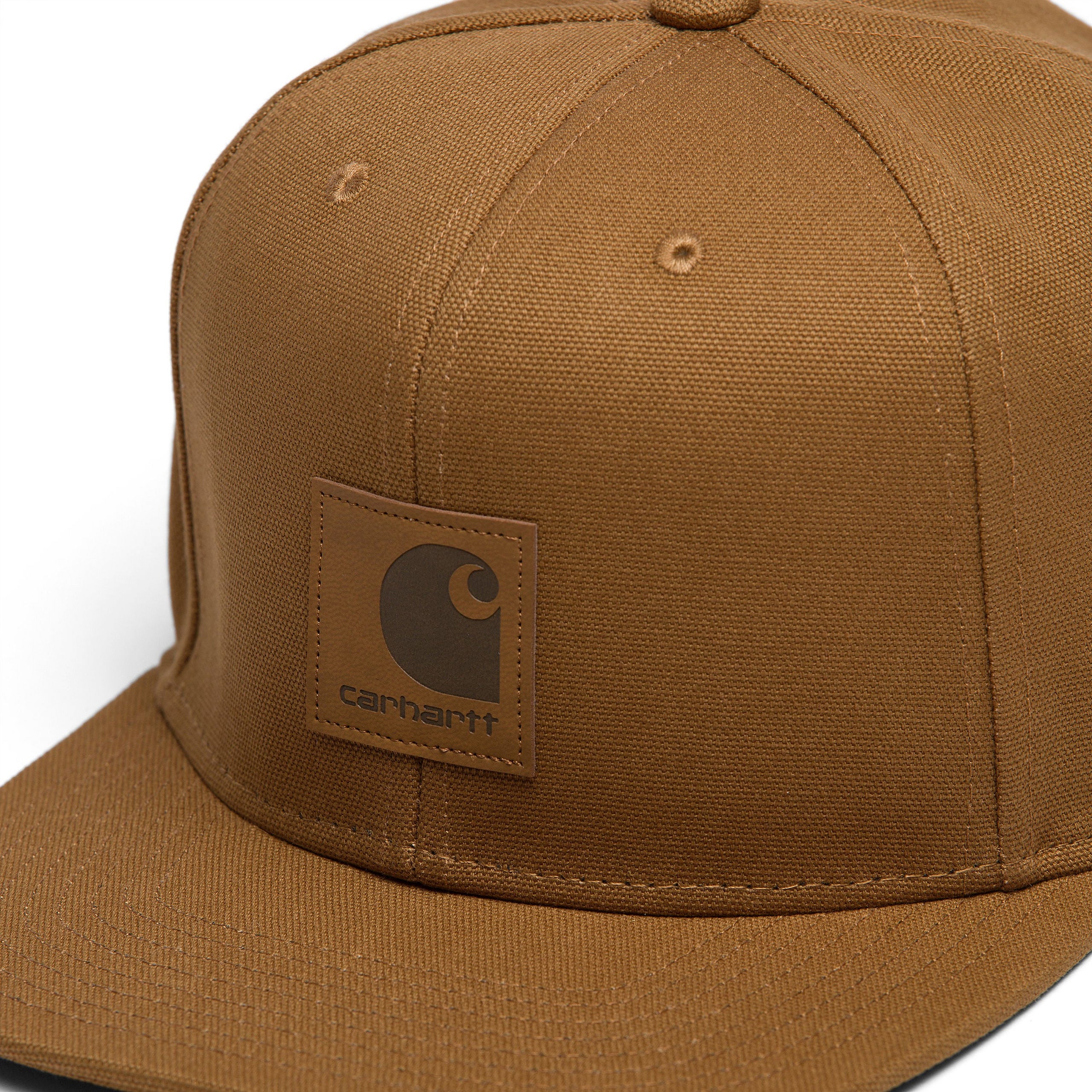 Carhartt WIP Logo Cap-Hamilton Brown Hamilton Brown detail view