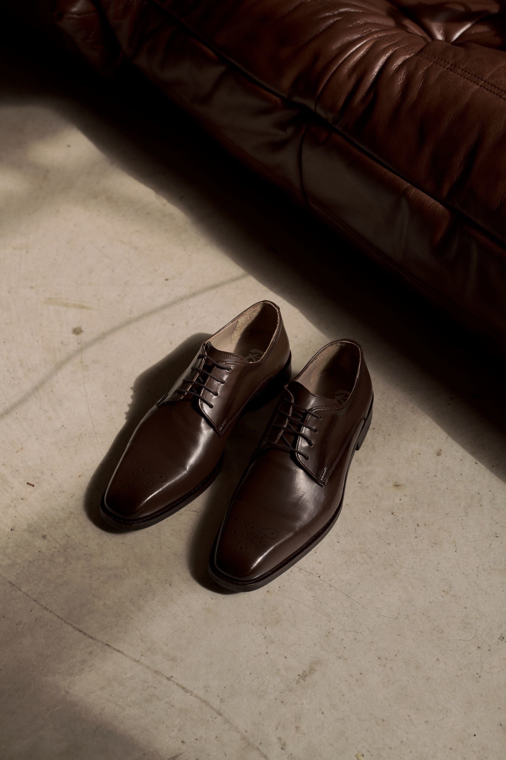 Louis brown formal mens lace up shoe