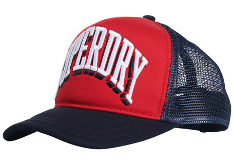 Sport tri logo trucker cap Varsity Red - Spirit Clothing