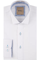 BENETTI Obj White Slim Fit Shirt by Benetti WHITE front view