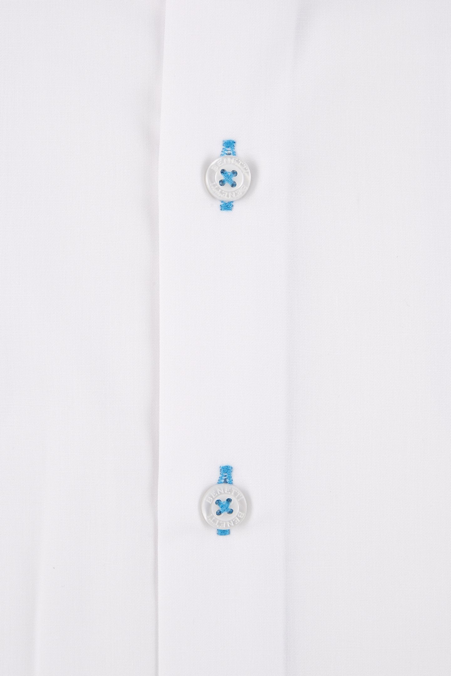 BENETTI Obj White Slim Fit Shirt by Benetti WHITE detail view