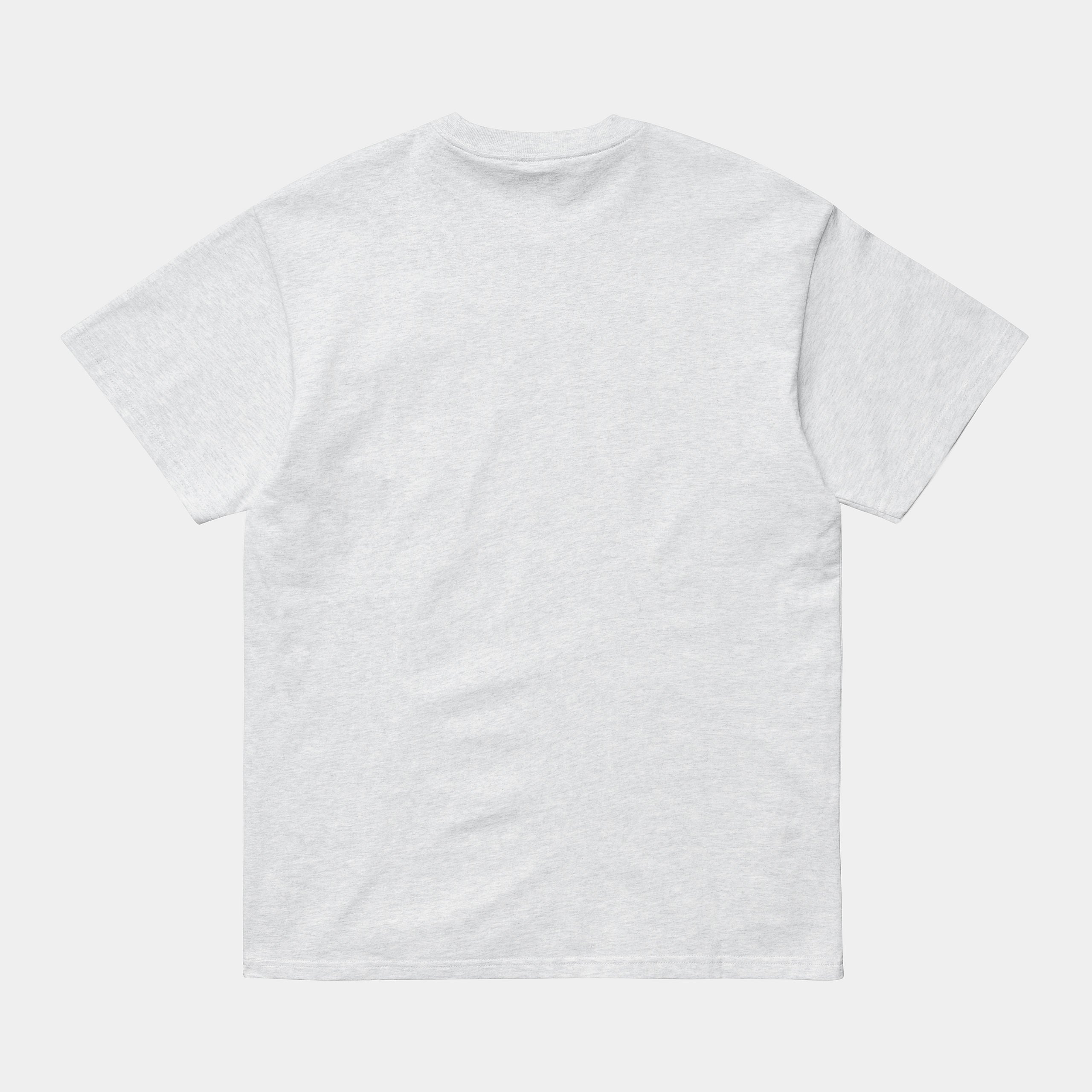 S/S Chase T-Shirt-Ash Heather / Gold Rear View
