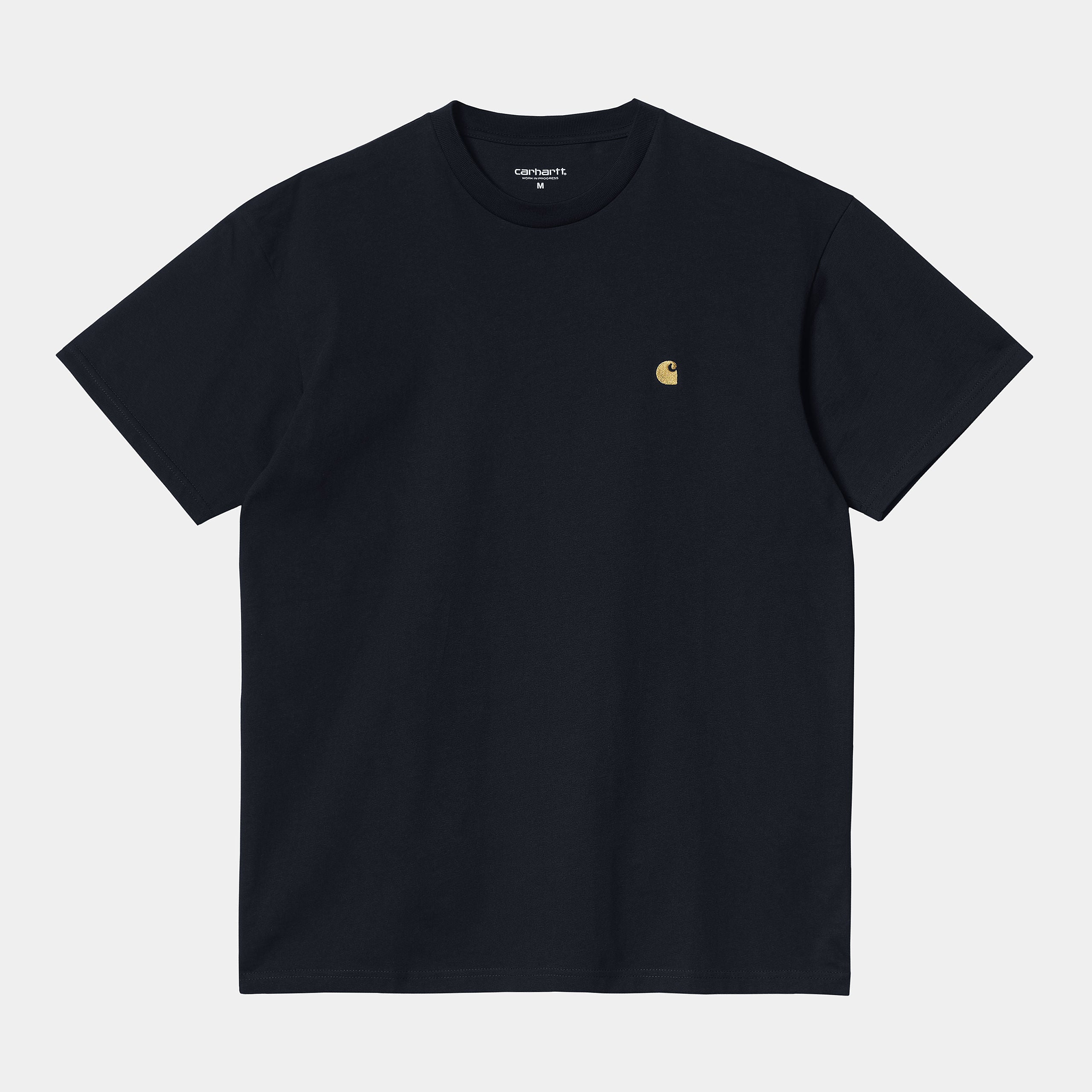 S/S Chase T-Shirt-Dark Navy / Gold - Full View