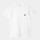 Carhartt WIP Pocket Short Sleeve T-Shirt - White White detail view