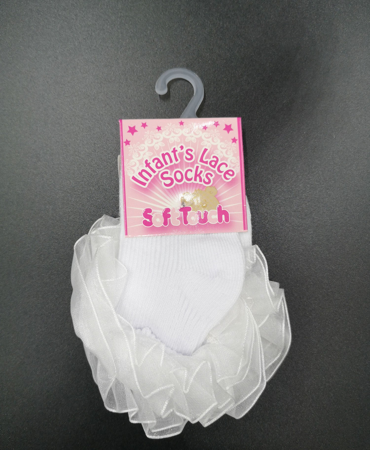 Ribbed Lace Christening Sock - Spirit Clothing