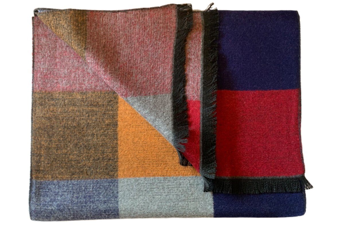 Multi Square Pattern Bamboo Scarf