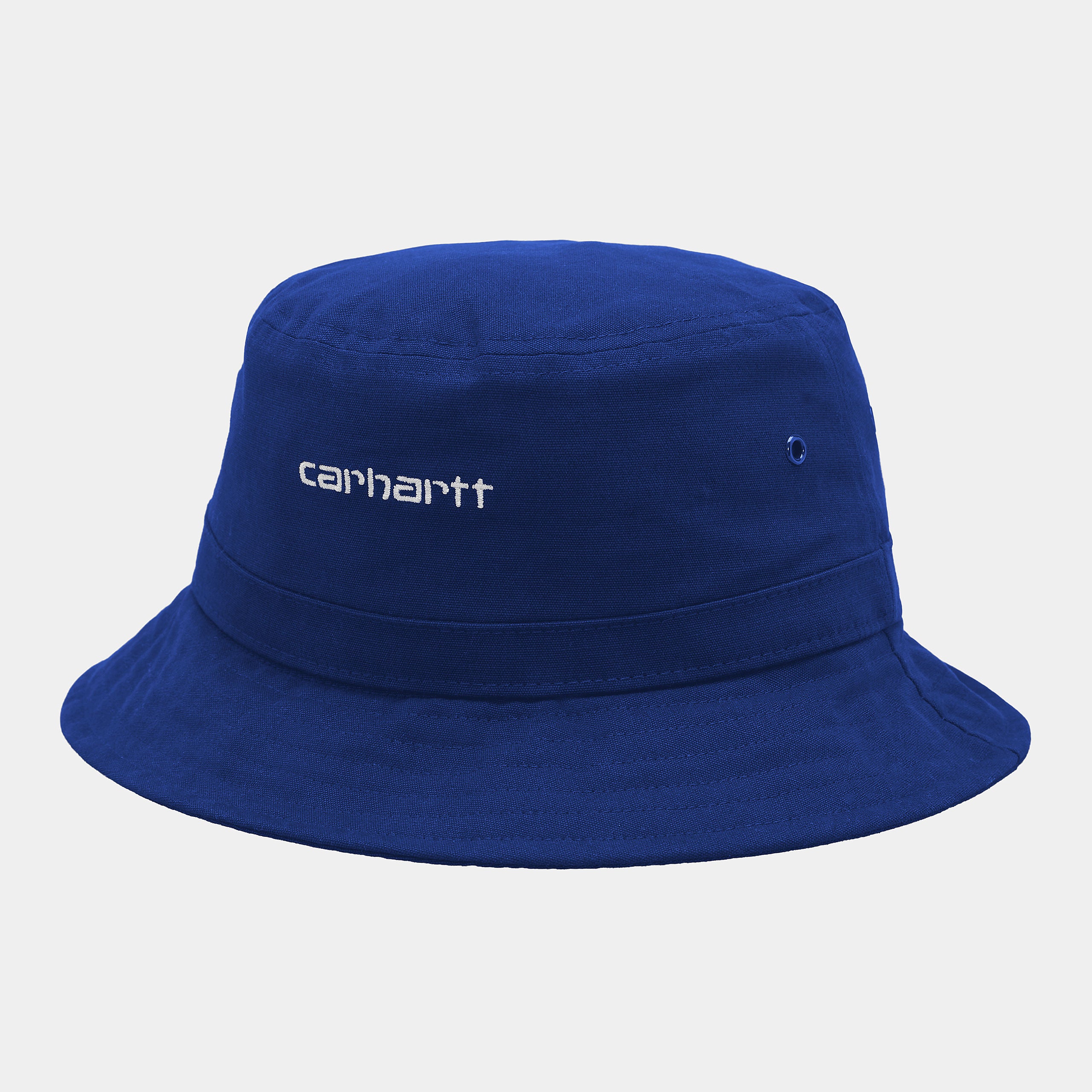 Script Bucket Hat-Lazurite / White front