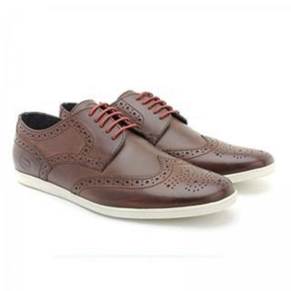 Shore Pull Up Brown Shoe By Base London - Spirit Clothing