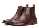 BASE LONDON Sikes Brown Chelsea Boot BROWN model front view