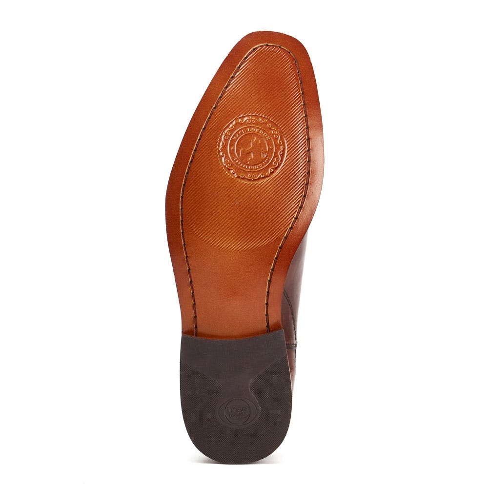 BASE LONDON Sikes Brown Chelsea Boot BROWN back view