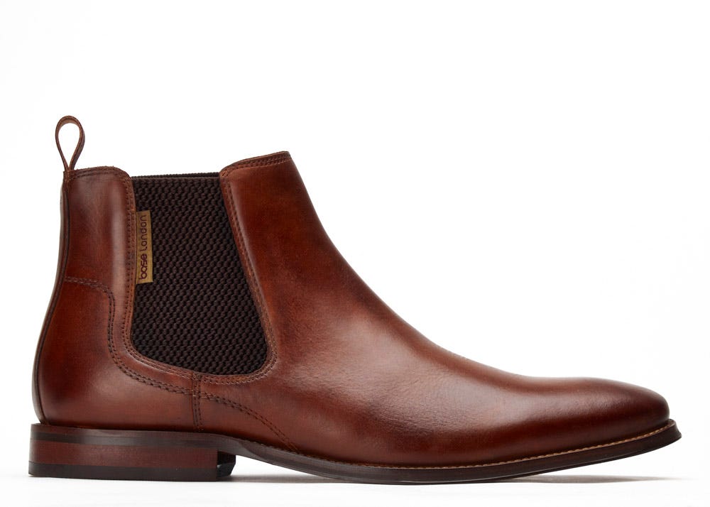 BASE LONDON Sikes Tan Chelsea Boot TAN side view