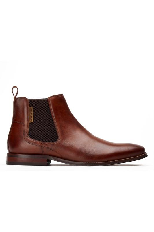 BASE LONDON Sikes Tan Chelsea Boot TAN front view
