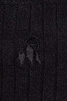 Swole Panda Bamboo Socks Jet Black JET BLACK detail view