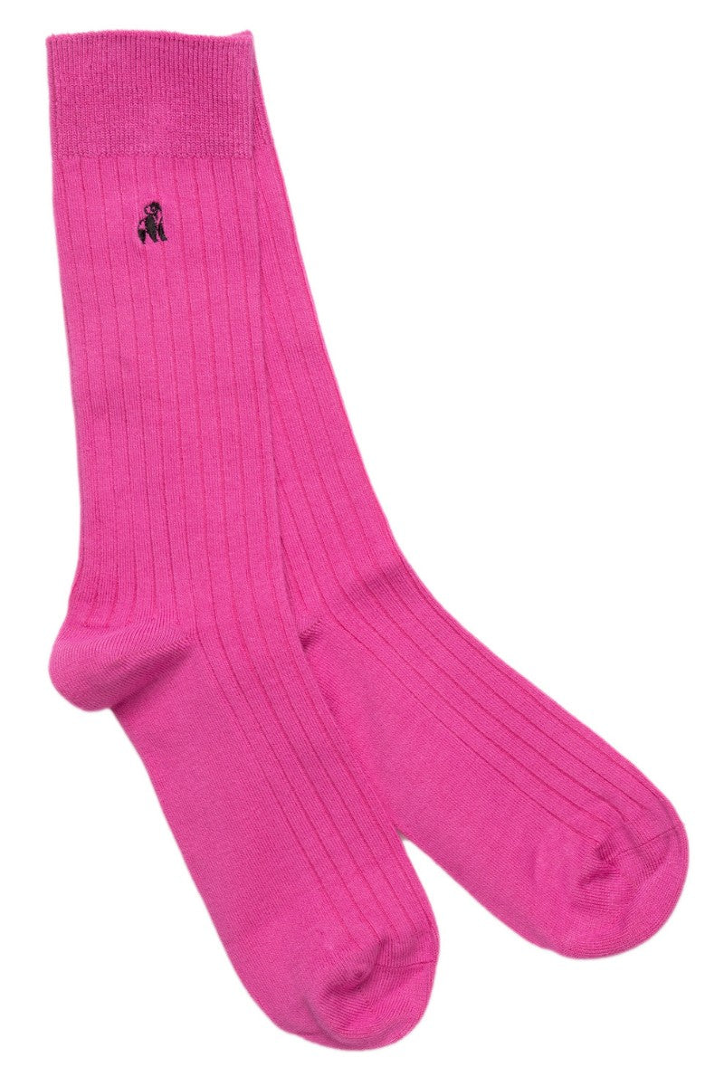 Bamboo Mens Socks Rich Pink SP099