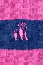 Swole Panda Bamboo Striped Socks Rich Pink Rich Pink detail view