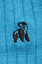 Swole Panda Bamboo Socks Sky Blue Sky Blue detail view