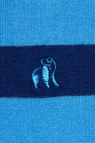 Swole Panda Bamboo Striped Socks Sky Blue Sky Blue detail view