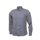 tom penn Solid Button Down Collar by Tom Penn Blue flat front view