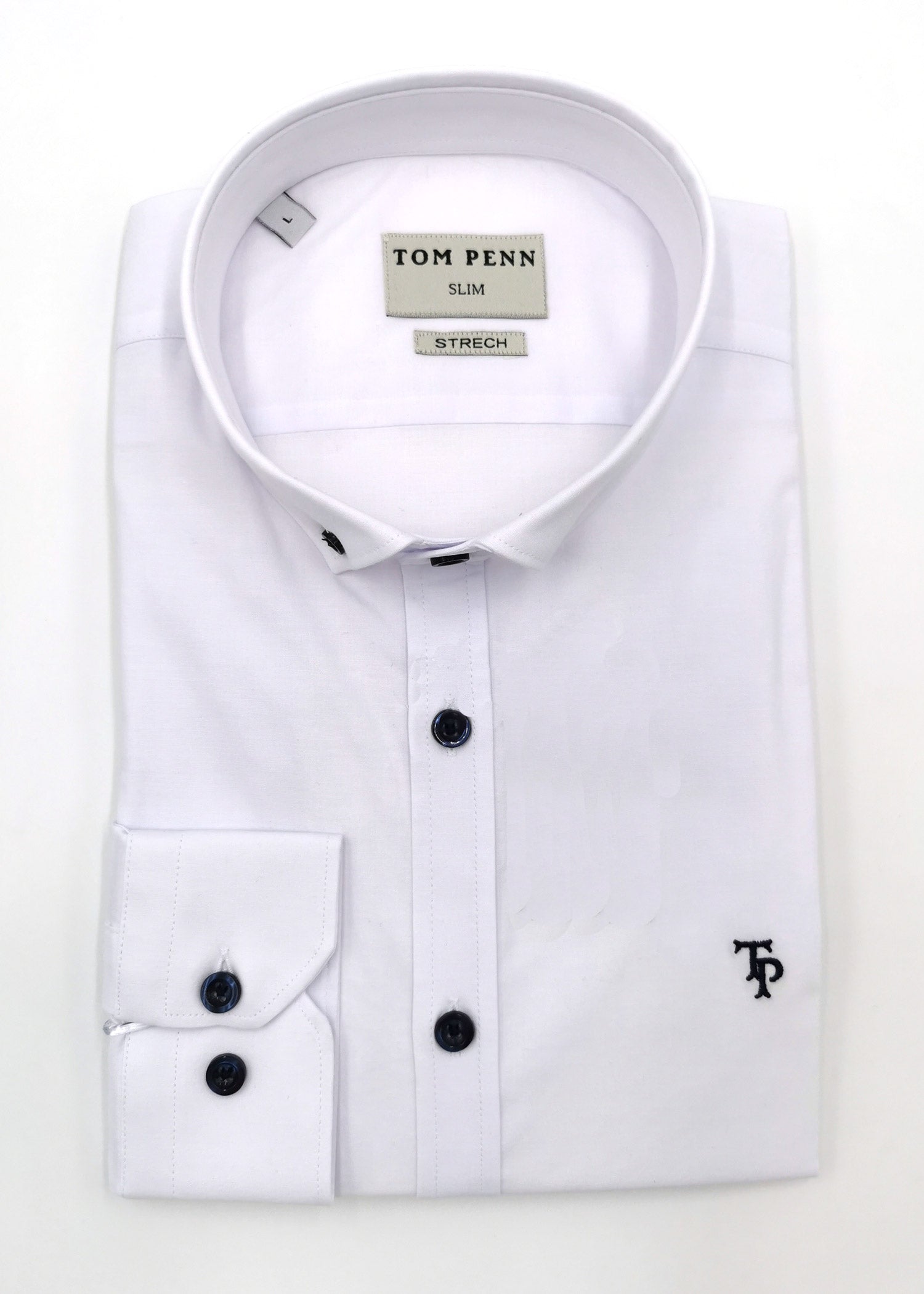 Tom Penn Button Down Slim Fit Shirt - Spirit Clothing