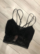 Tally Weijl Black Lace Top Black front view