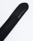 SUPERDRY Badgeman Black Leather Belt Black detail view