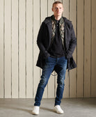 SUPERDRY Slim Vanderbilt Ink Worn Jeans Vanderbilt Ink Worn model front view