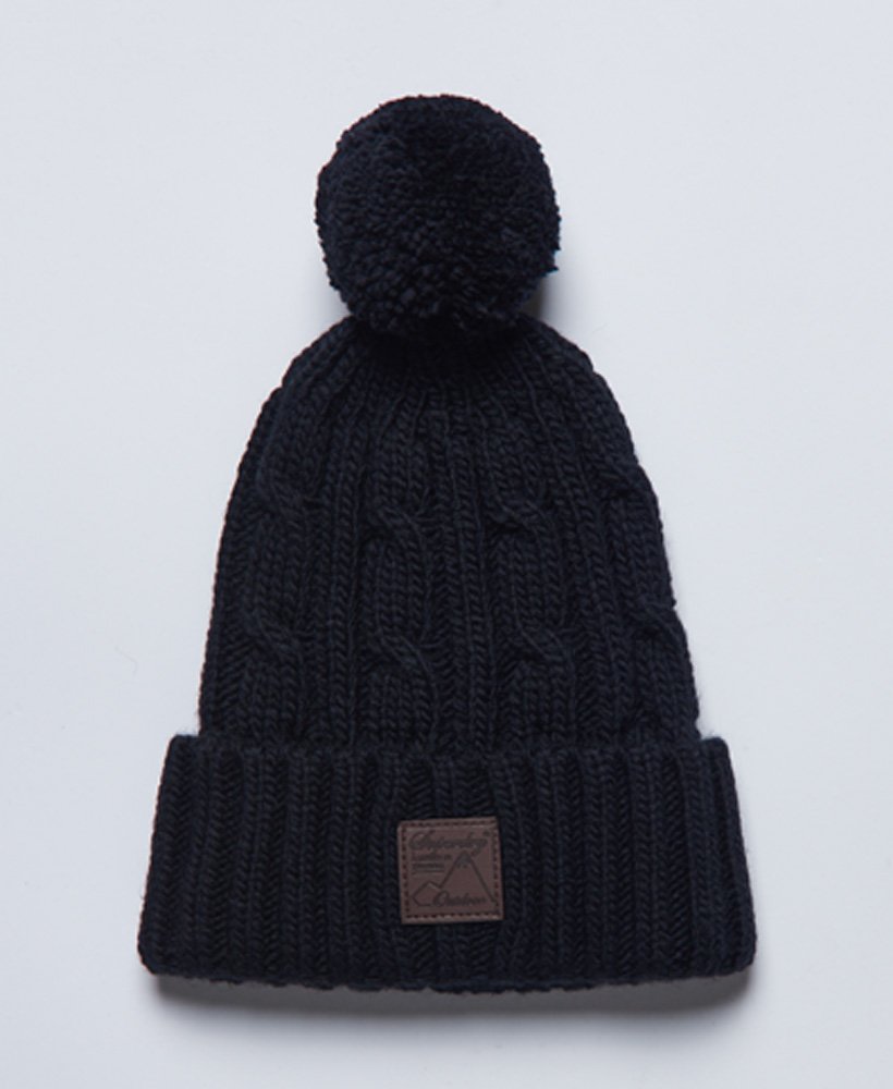 Trawler Cable Beanie Eclipse Navy front