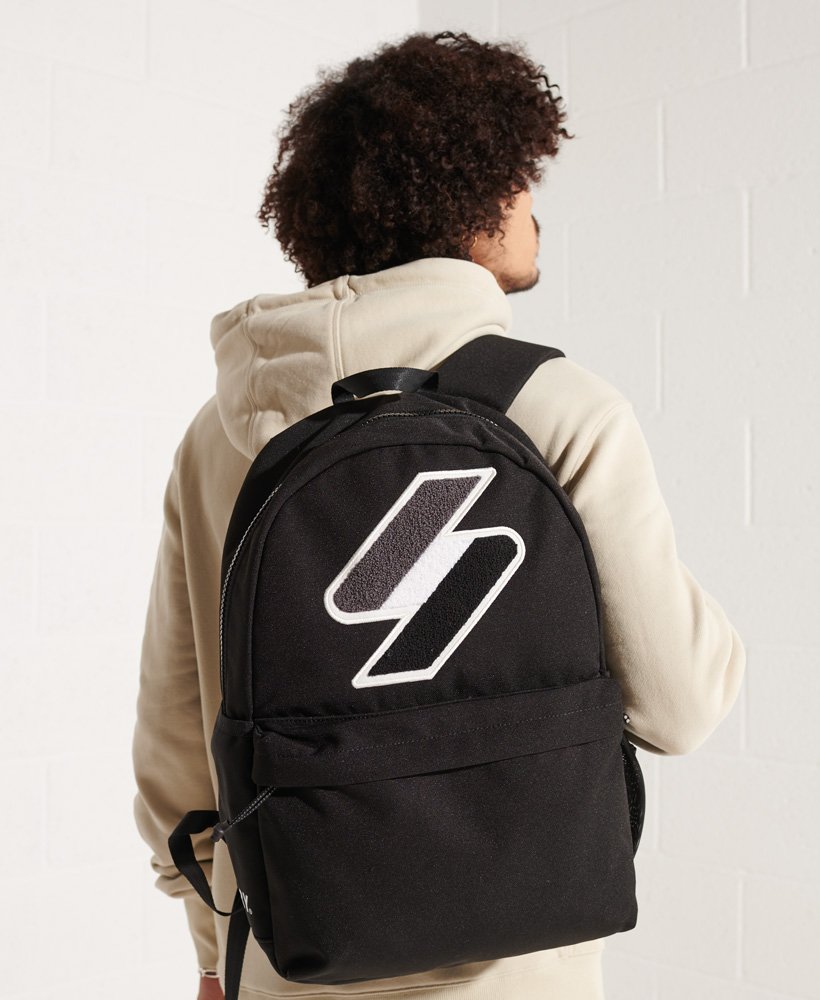 Montana Black Graphic Backpack-Model View