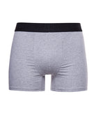 SUPERDRY Boxer Multi Triple Pack Black/Charcoal/Grey Black/Charcoal/Grey model front view
