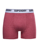 SUPERDRY Boxer Multi Double Pack Mid Red/Orange Mid Red/Orange detail view