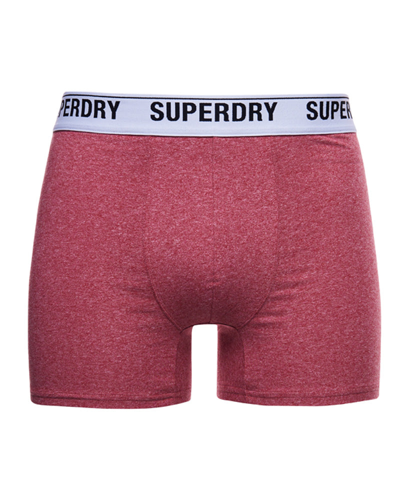 SUPERDRY Boxer Multi Double Pack Mid Red/Orange Mid Red/Orange detail view