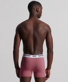SUPERDRY Boxer Multi Double Pack Mid Red/Orange Mid Red/Orange model front view