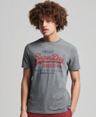 Vintage VL Classic Tee Rich Charcoal Marl front