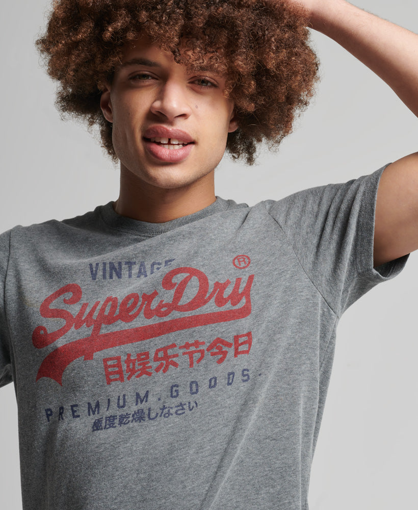 Vintage VL Classic Tee Rich Charcoal Marl