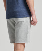 SUPERDRY Vle Jersey Short Athletic Grey Marl Athletic Grey Marl model front view