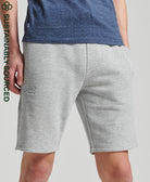 SUPERDRY Vle Jersey Short Athletic Grey Marl Athletic Grey Marl front view