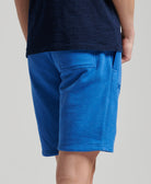 SUPERDRY Vle Jersey Short Varsity Blue Marl Varsity Blue Marl model front view