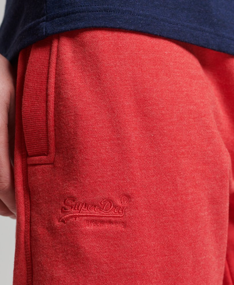 SUPERDRY Vintage logo jersey shorts Papaya Red Marl Papaya Red Marl detail view