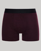 SUPERDRY Boxer Offset Double Pack - Navy & Burgundy Navy/Burgundy back view