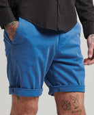 SUPERDRY Studios core chino short Neptune Blue Neptune Blue front view
