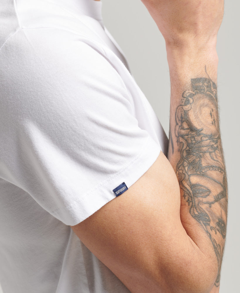 Men's Vintage Logo Emb Tee Optic/Optic-Sleeve View