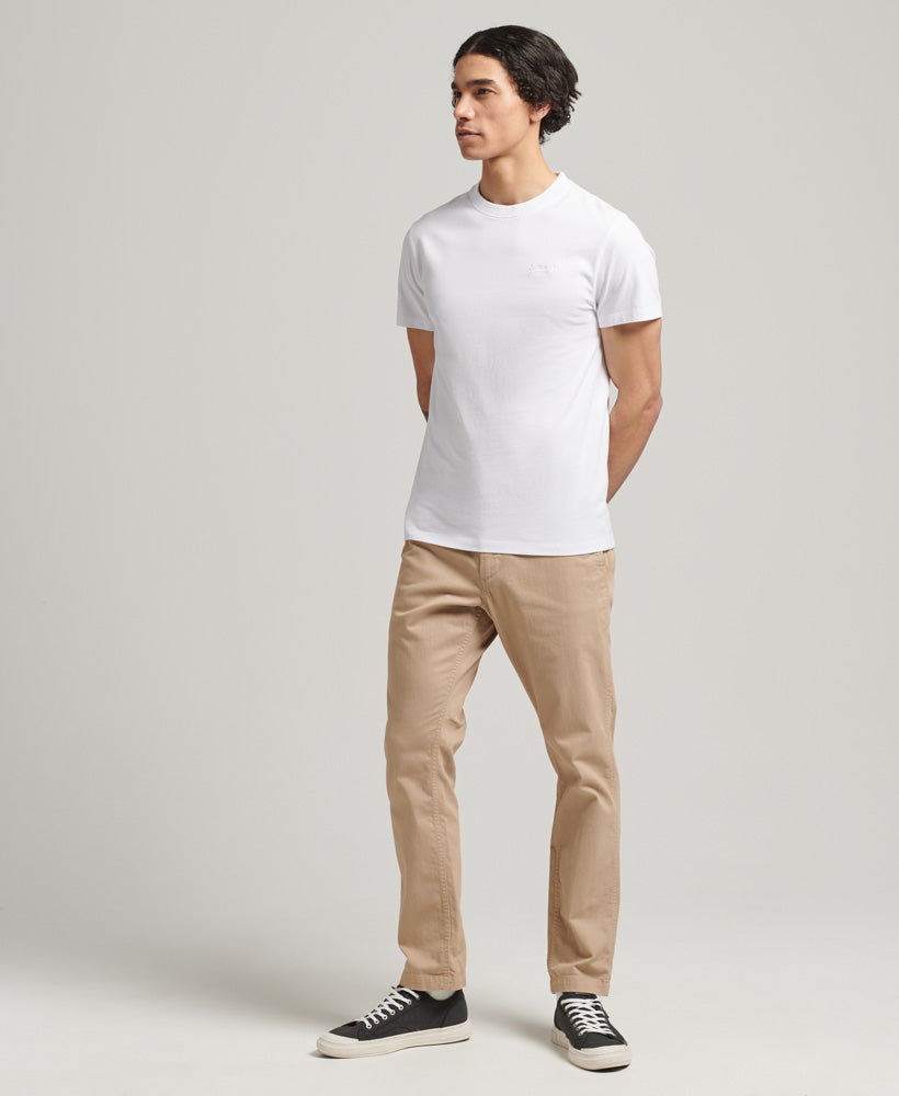 Men's Vintage Logo Emb Tee Optic/Optic-Model Full Body View