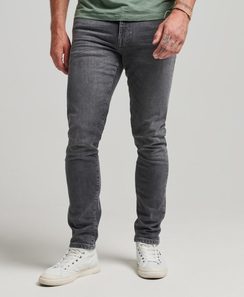 SUPERDRY Vintage Clinton Used Grey Slim Fit Jean Clinton Used Grey front view