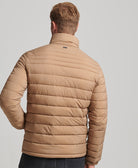 SUPERDRY Studios Padded Jacket Woodsmoke Woodsmoke model front view